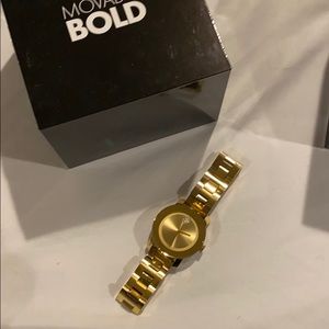 Movado bold gold watch